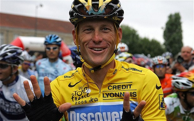 Lance Armstrong won seven Tour de France titles.