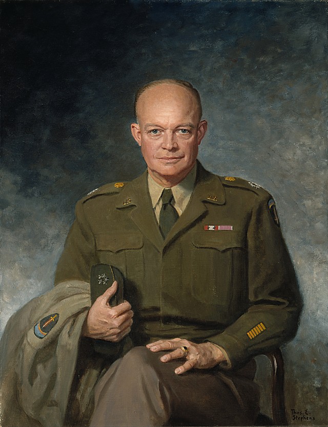 Portrait of General Dwight D. Eisenhower from 1947.