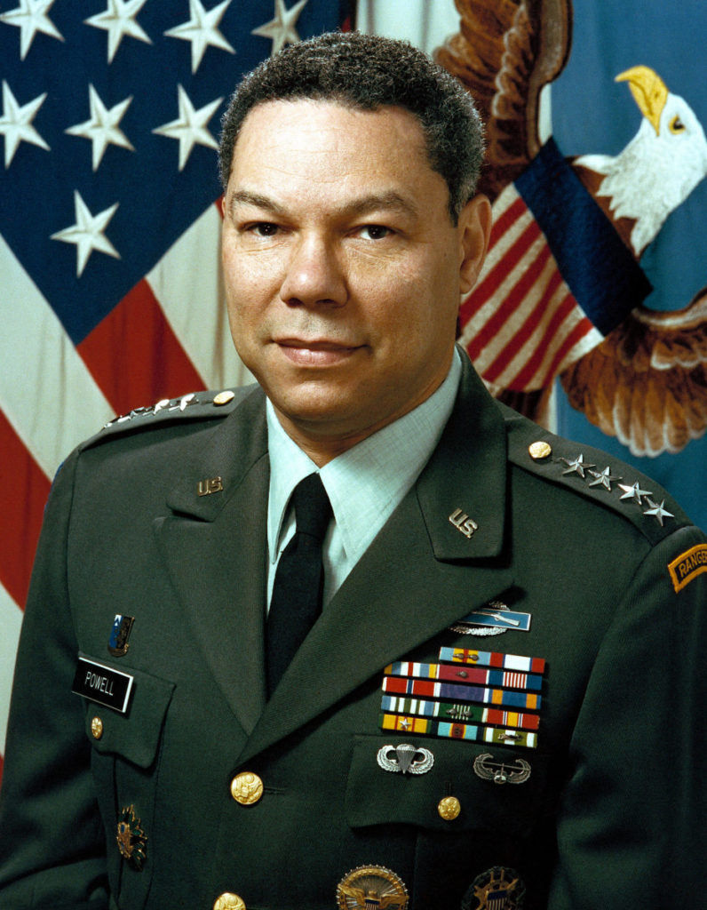 General Colin Powell in uniform.