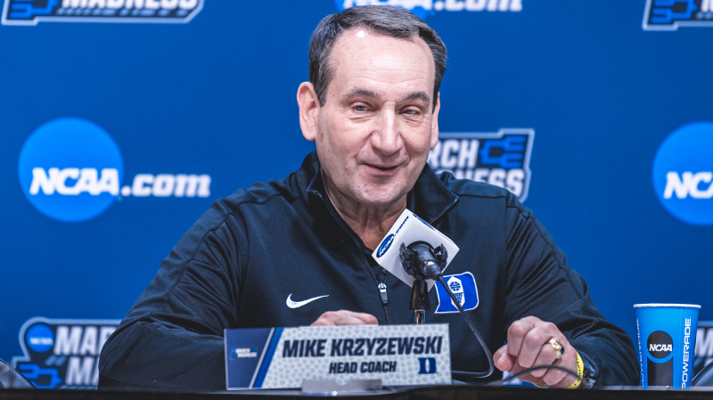 Coach K is well known for being a great coach during the tournament.