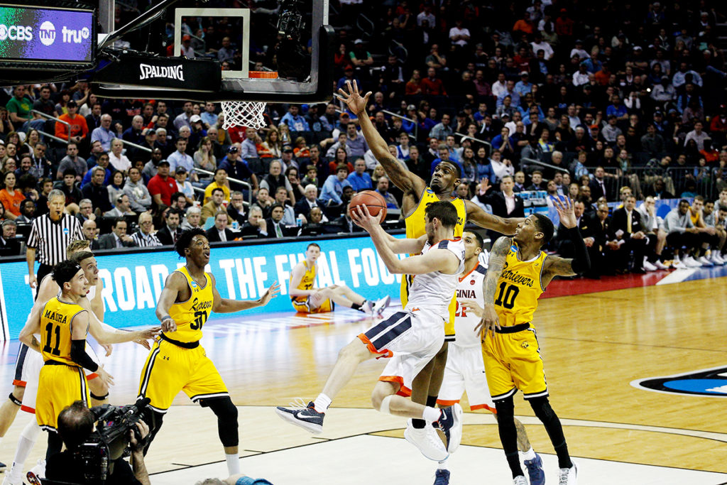 UMBC increased their intensity the second half. UVa failed to respond. Credit: Chris Keane