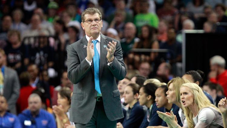 UConn women's basketball coach Geno Auriemma has won 11 national championships.